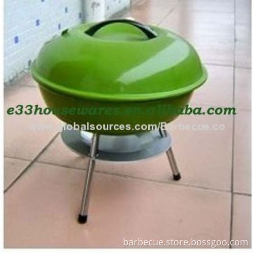 Apple-shaped Portable BBQ Grill, Made of Carbon Steel, 40cm Height, 0.5mm Baking Tray Thickness